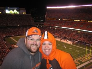 Matt & Emily at the Cleveland Browns game